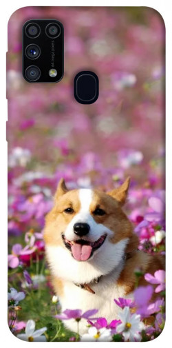 Чохол itsPrint Коргі в квітах для Samsung Galaxy M31