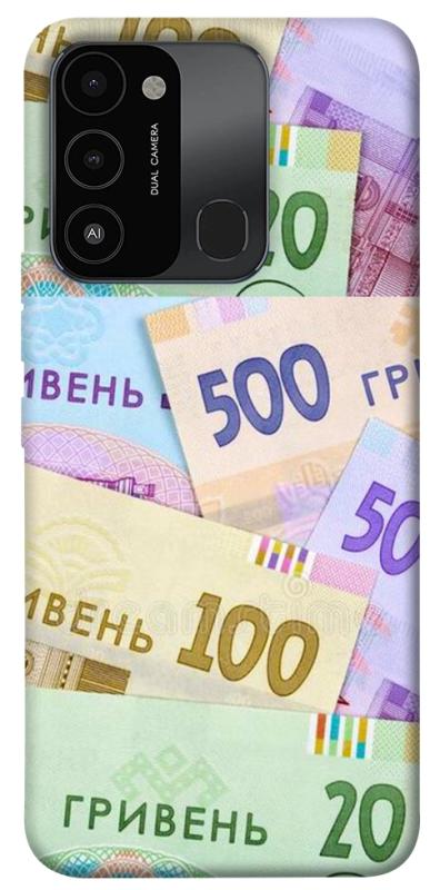 Чехол itsPrint Гривня для TECNO Spark 8C, деньги, купить оптом с доставкой