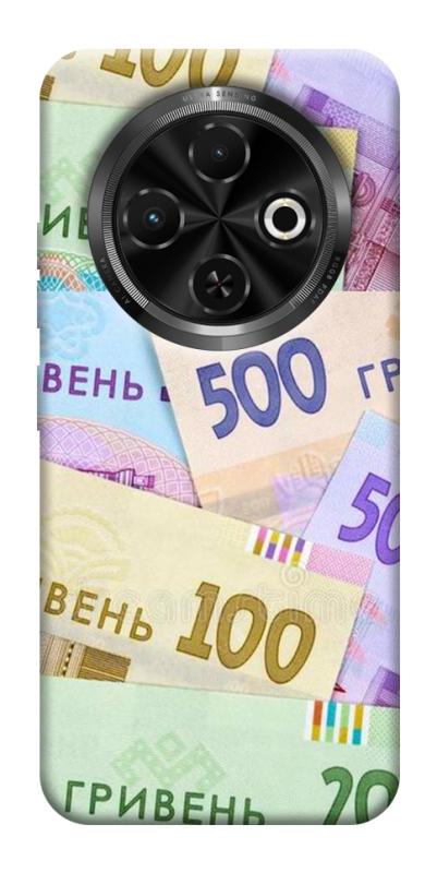 Чехол itsPrint Гривня для TECNO Spark 30C, деньги, купить оптом с доставкой