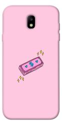 Чехол itsPrint Simple pink money для Samsung J730 Galaxy J7 (2017)