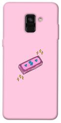 Чехол itsPrint Simple pink money для Samsung A530 Galaxy A8 (2018)