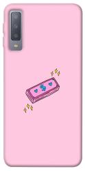 Чехол itsPrint Simple pink money для Samsung A750 Galaxy A7 (2018)