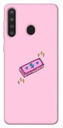 Чехол itsPrint Simple pink money для Samsung Galaxy A21