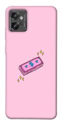 Чехол itsPrint Simple pink money для Motorola Moto G32