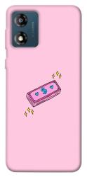 Чехол itsPrint Simple pink money для Motorola Moto E13