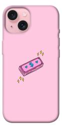 Чехол itsPrint Simple pink money для Apple iPhone 15 (6.1")