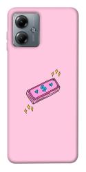 Чехол itsPrint Simple pink money для Motorola Moto G14