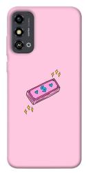 Чехол itsPrint Simple pink money для ZTE Blade A53
