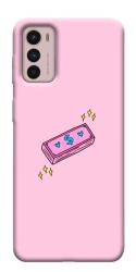 Чехол itsPrint Simple pink money для Motorola Moto G42