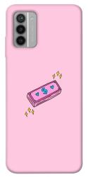 Чехол itsPrint Simple pink money для Nokia G42