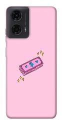 Чехол itsPrint Simple pink money для Motorola Moto G24