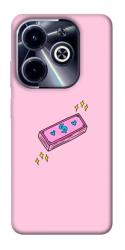 Чехол itsPrint Simple pink money для Infinix Hot 40i