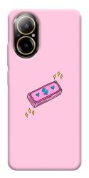 Чехол itsPrint Simple pink money для Realme C67 4G