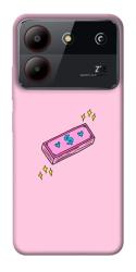 Чехол itsPrint Simple pink money для ZTE Blade A54 4G