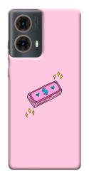 Чехол itsPrint Simple pink money для Motorola Moto G85