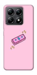 Чехол itsPrint Simple pink money для Xiaomi 14T