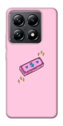 Чехол itsPrint Simple pink money для Xiaomi 14T Pro