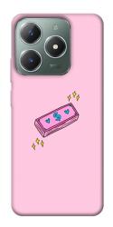 Чехол itsPrint Simple pink money для Realme C61 4G
