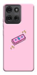 Чехол itsPrint Simple pink money для Motorola Moto G75 5G