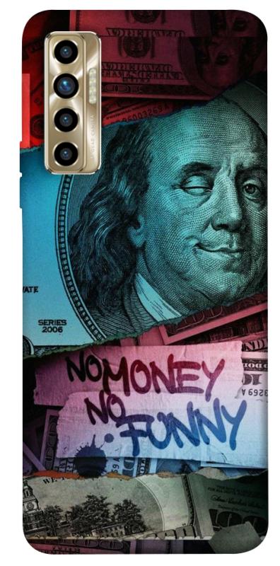 Чехол itsPrint No money no funny для TECNO Camon 17P, деньги, купить оптом с доставкой