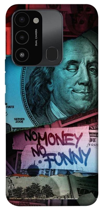 Чехол itsPrint No money no funny для Tecno Spark Go 2022 (KG5m), деньги, купить оптом с доставкой
