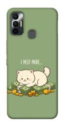 Чехол itsPrint Money kitten для TECNO Spark 7