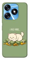 Чехол itsPrint Money kitten для TECNO Spark 10 Pro