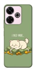 Чехол itsPrint Money kitten для Xiaomi Redmi 13 4G / Poco M6 4G