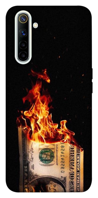 Чехол itsPrint Money burn для Realme 6, деньги, купить оптом с доставкой
