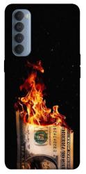 Чехол itsPrint Money burn для Oppo Reno 4 Pro