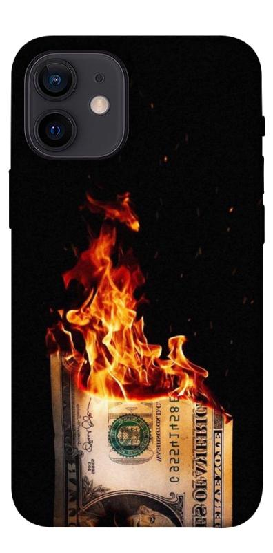 Чохол itsPrint Money burn для Apple iPhone 12 mini (5.4"), гроші, купити оптом з доставкою