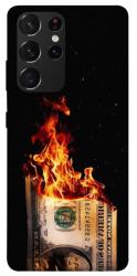 Чехол itsPrint Money burn для Samsung Galaxy S21 Ultra