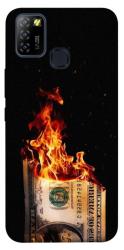Чехол itsPrint Money burn для Infinix Hot 10 Lite
