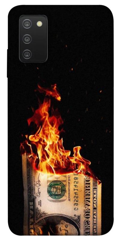 Чехол itsPrint Money burn для Samsung Galaxy A03s, деньги, купить оптом с доставкой