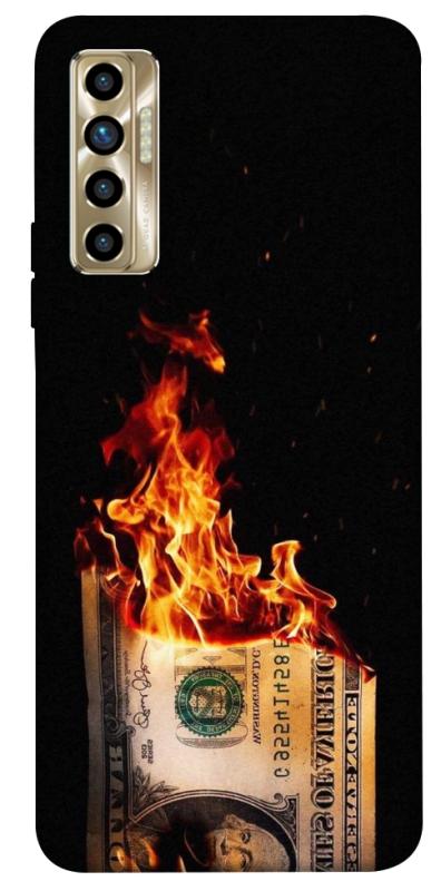 Чехол itsPrint Money burn для TECNO Camon 17P, деньги, купить оптом с доставкой