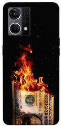 Чехол itsPrint Money burn для Oppo Reno 7 4G