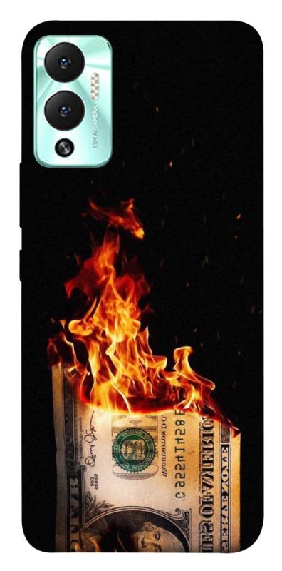 Чехол itsPrint Money burn для Infinix Hot 12 Play, деньги, купить оптом с доставкой