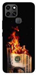 Чехол itsPrint Money burn для Infinix Smart 6
