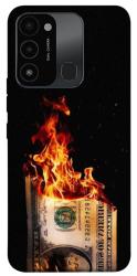 Чехол itsPrint Money burn для Tecno Spark Go 2022 (KG5m)