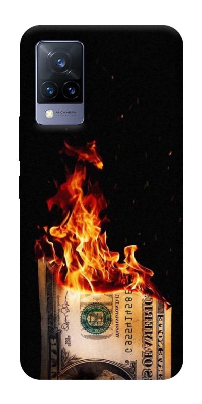 Чохол itsPrint Money burn для Vivo V21, гроші, купити оптом з доставкою