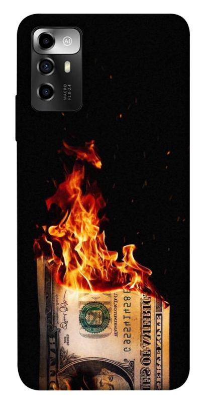 Чехол itsPrint Money burn для ZTE Blade V40 Vita, деньги, купить оптом с доставкой