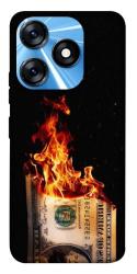 Чехол itsPrint Money burn для TECNO Spark 10 Pro