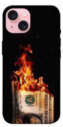 Чехол itsPrint Money burn для Apple iPhone 15 (6.1")