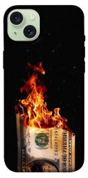 Чехол itsPrint Money burn для Apple iPhone 15 Plus (6.7")