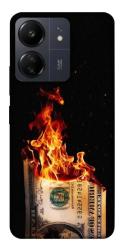 Чехол itsPrint Money burn для Xiaomi Redmi 13C