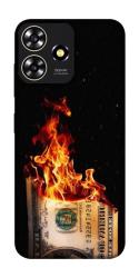 Чехол itsPrint Money burn для ZTE Blade A73 4G