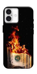 Чехол itsPrint Money burn для Apple iPhone 16 Plus (6.7")