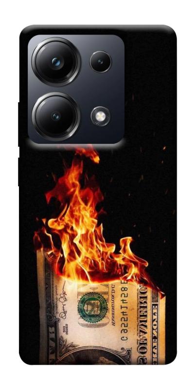 Чехол itsPrint Money burn для Xiaomi Redmi 13 4G / Poco M6 4G, деньги, купить оптом с доставкой