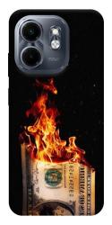 Чехол itsPrint Money burn для Infinix Smart 9 4G / Hot 50i