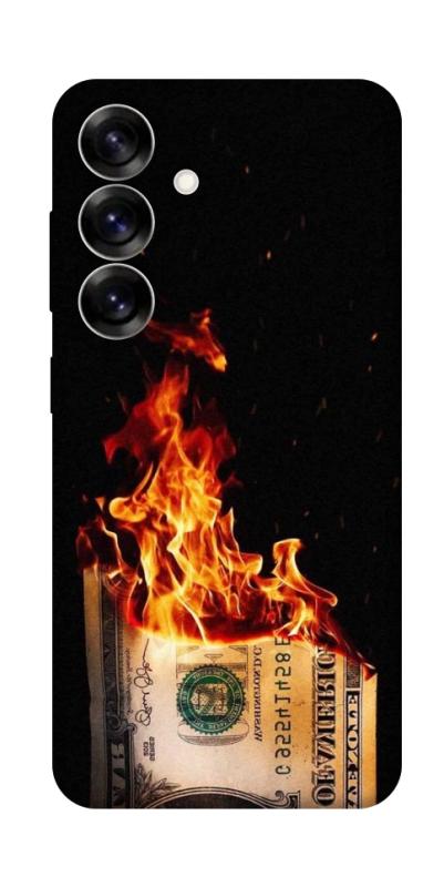 Чехол itsPrint Money burn для Samsung Galaxy S25, деньги, купить оптом с доставкой